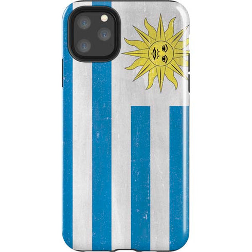 Uraguay Flag Distressed iPhone 11 Pro Max Impact Case